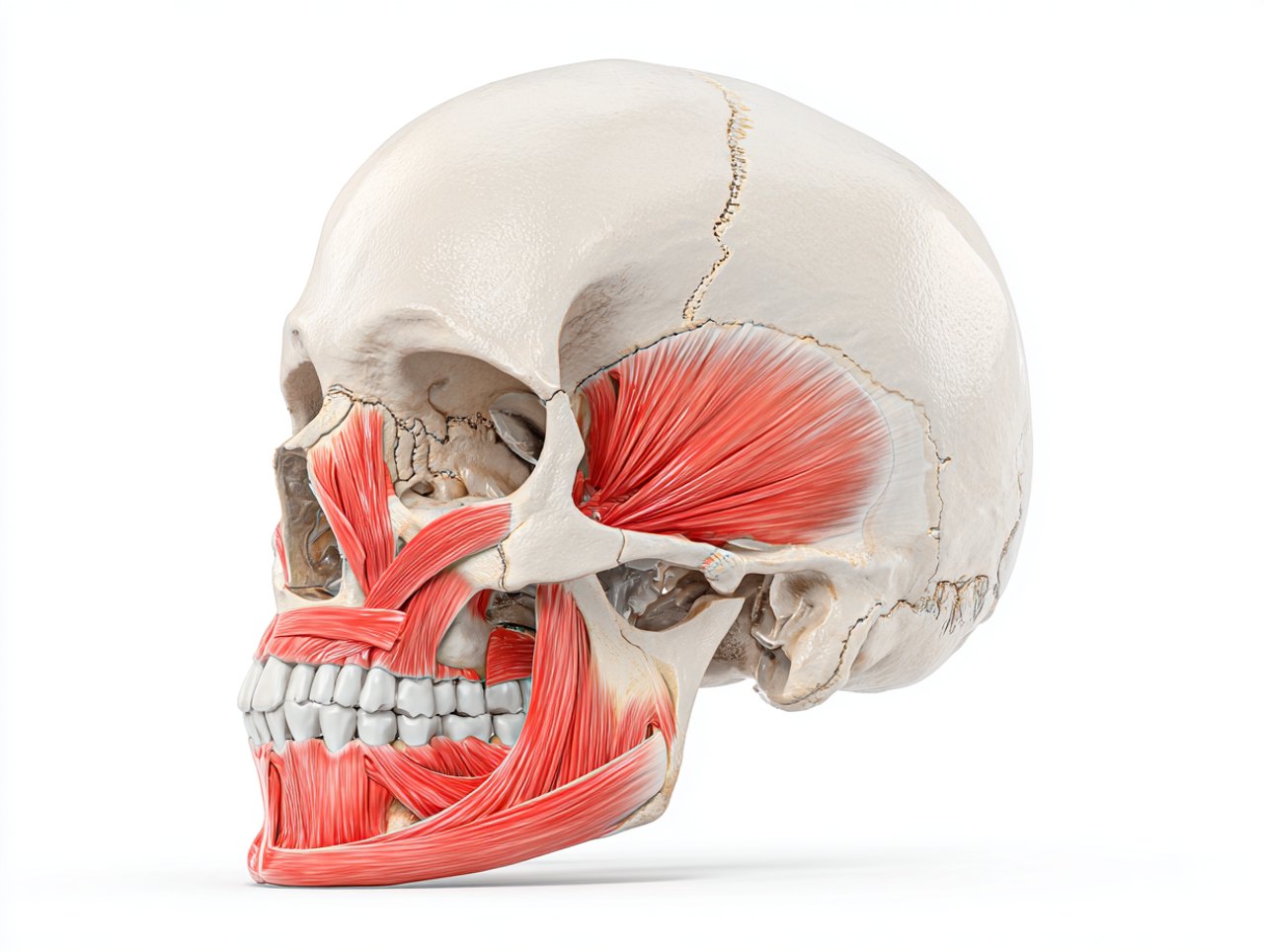 Anatomische Darstellung des Kiefers